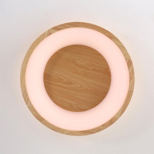 Brilagi-LED Потолно осветително тяло FALCON WOOD LED/30W/230V 3000/4000/6000K 45 cm дърво
