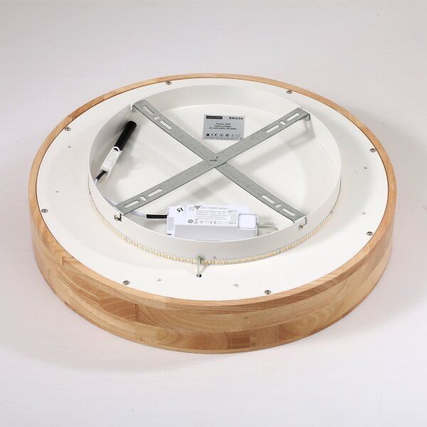 Brilagi-LED Таванно осветително тяло FALCON WOOD LED/30W/230V 3000/4000/6000K 45 cm дърво