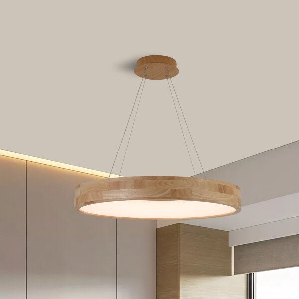 Brilagi - LED полилей на кабел FALCON WOOD LED/40W/230V 3000/4000/6000K 60 см дърво