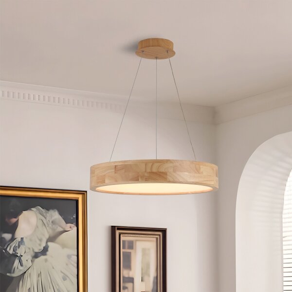 Brilagi -LED полилей на кабел FALCON WOOD LED/30W/230V 3000/4000/6000K 45 cm дърво