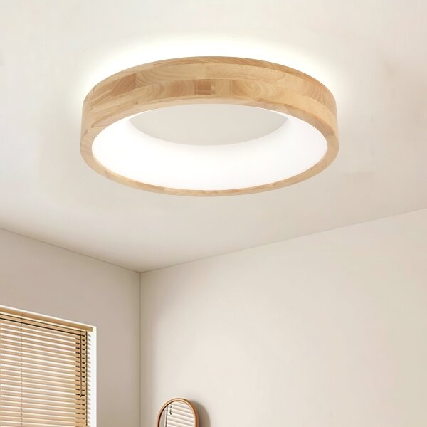 Brilagi-LED Таванно осветително тяло FALCON WOOD LED/30W/230V 3000/4000/6000K 45 cm дърво
