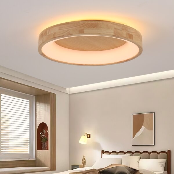 Brilagi-LED Таванно осветително тяло FALCON WOOD LED/40W/230V 3000/4000/6000K 60 см дърво