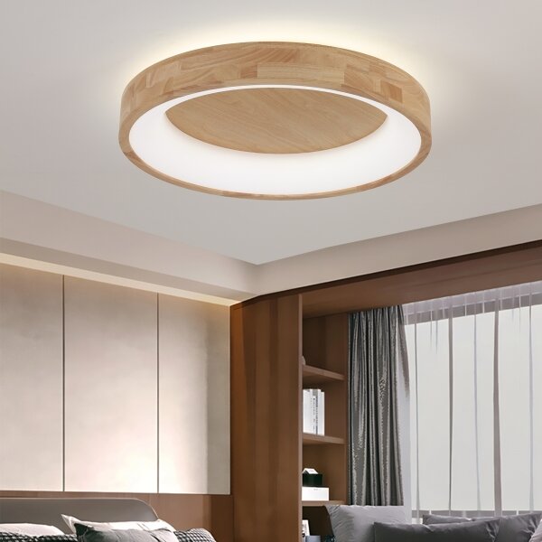 Brilagi-LED Таванно осветително тяло FALCON WOOD LED/40W/230V 3000/4000/6000K 60 см дърво