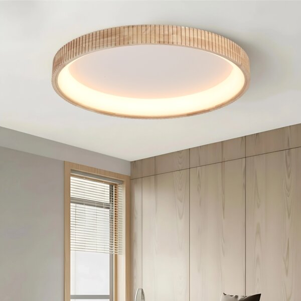 Brilagi - LED таванно осветително тяло FALCON WOOD MODERN LED/60W/230V Ø 80 см дърво