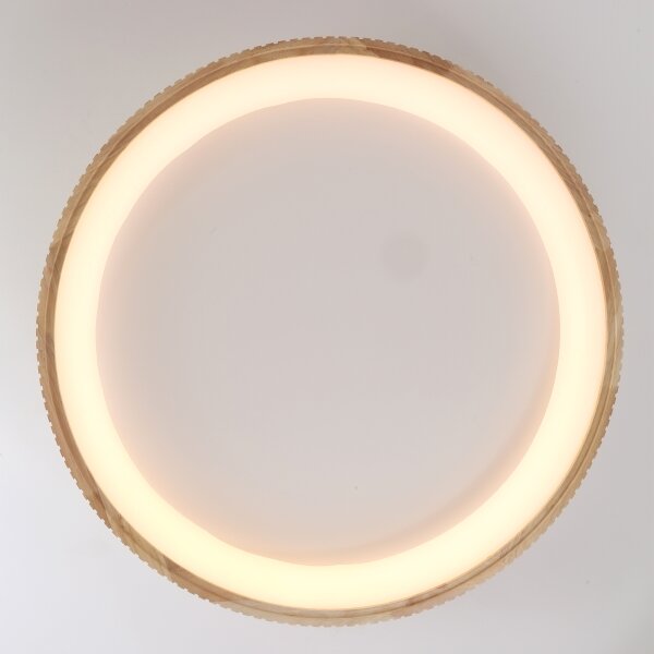 Brilagi - LED таванно осветително тяло FALCON WOOD MODERN LED/60W/230V Ø 80 см дърво