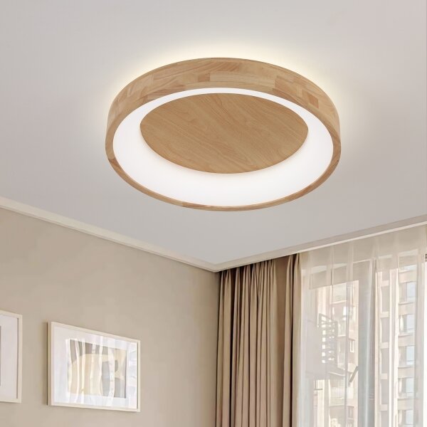 Brilagi-LED Таванно осветително тяло FALCON WOOD LED/40W/230V 3000/4000/6000K 60 см дърво