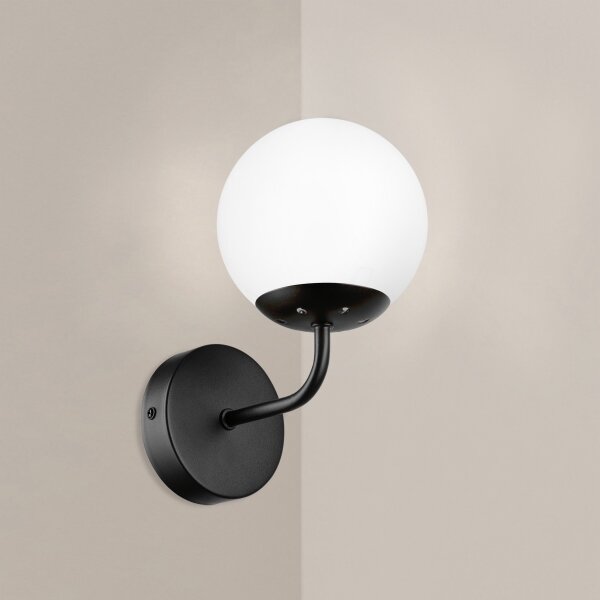 Brilagi - Настенна лампа MALIVA 1xE14/15W/230V черна/бяла