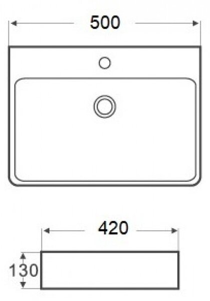 ПОРЦ. УМИВАЛНИК ЧЕРЕН МАТ 5042MB
