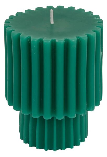 Свещ без аромат atmosphera Flow Green, Кръгла, H11