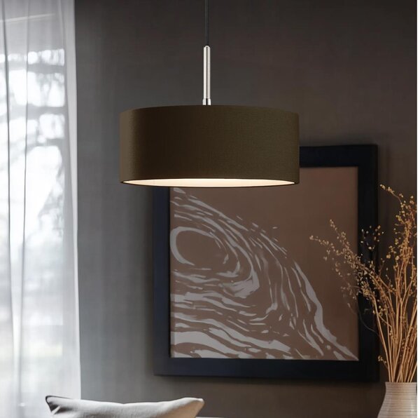 Eglo - LED Полилей на кабел TUNJA 1xE27/60W/230V кафяв