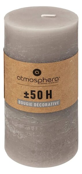 Свещ без аромат atmosphera Olia, Кръгла, 7x14 cm - Бял