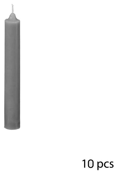 Комплект свещи без аромат atmosphera Hugo, 16 cm, 10 бр - Зелен