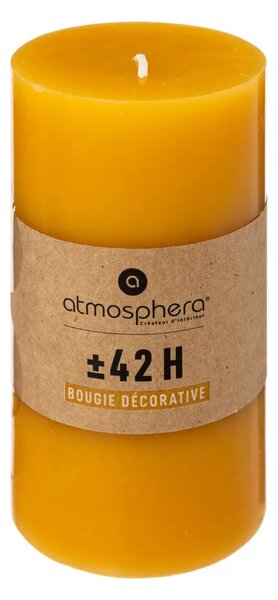 Свещ без аромат atmosphera Hugo, Кръгла, 7x13 cm - Син