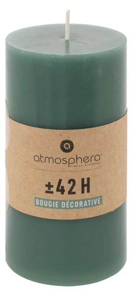 Свещ без аромат atmosphera Hugo, Кръгла, 7x13 cm - Син