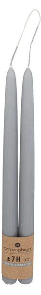 Свещи без аромат atmosphera Hugo, 30 cm, 2 бр - Жълт