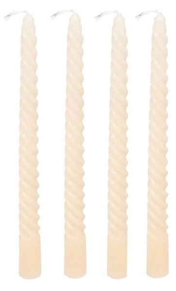 Свещи без аромат atmosphera Hugo, 25 cm, 4 бр - Червен