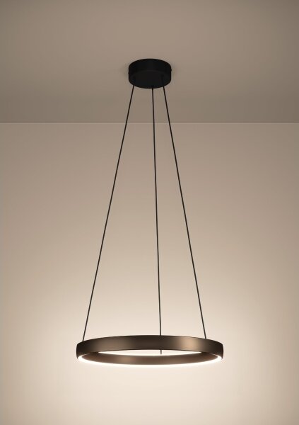 Eglo 390451 - LED димируем полилей на кабел TRABUCO 2xLED/19W/230V 2200-6500K кафяв