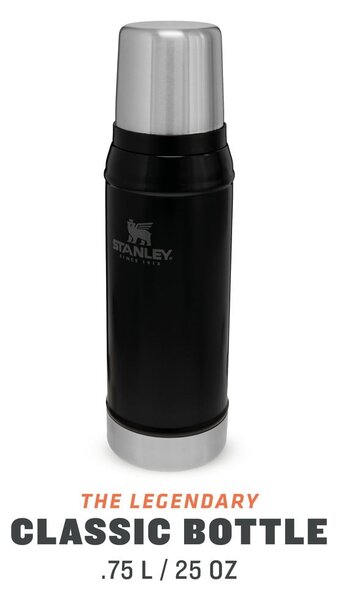 Черен термос с чаша 750 ml - Stanley