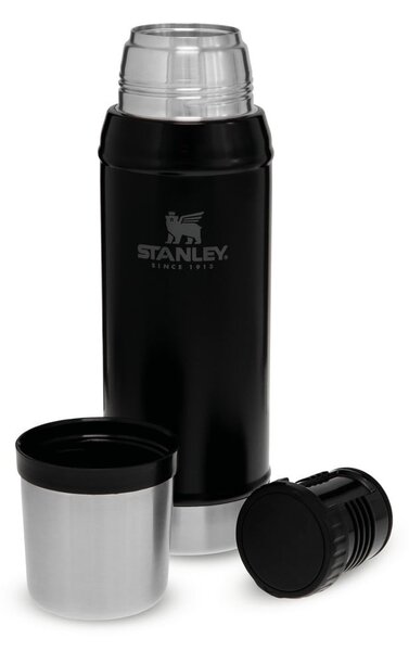 Черен термос с чаша 750 ml - Stanley