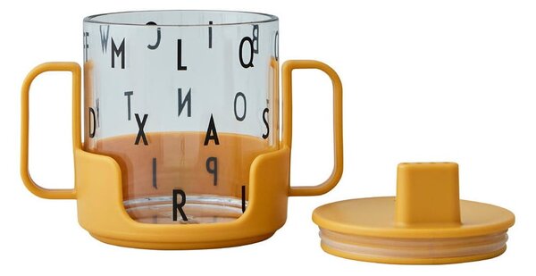 Горчичножълта бебешка чаша Grow With Your Cup Grow with Your Cup - Design Letters