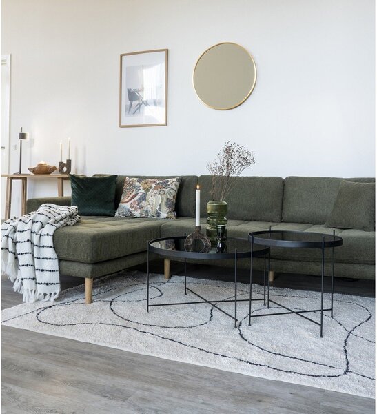Черна кръгла маса за кафе ø 70 cm Venezia - House Nordic