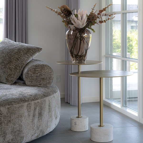 Метална кръгла маса за съхранение ø 51 cm Lecco - House Nordic