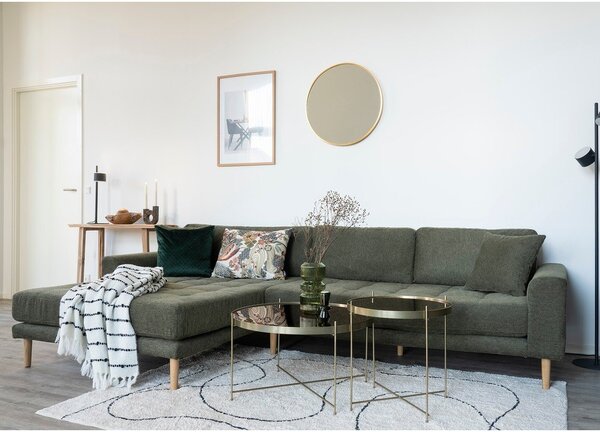 Кръгла масичка за кафе в златисто ø 48 cm Venezia - House Nordic