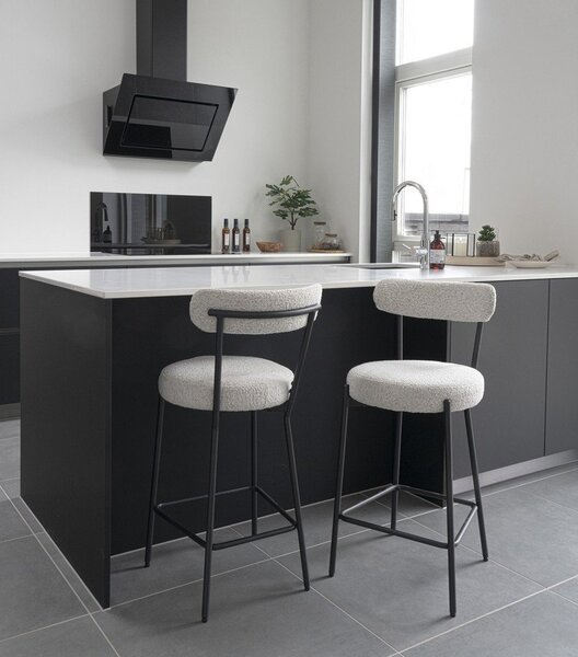 Бял бар стол (височина на седалката 65 cm) Badalona – House Nordic