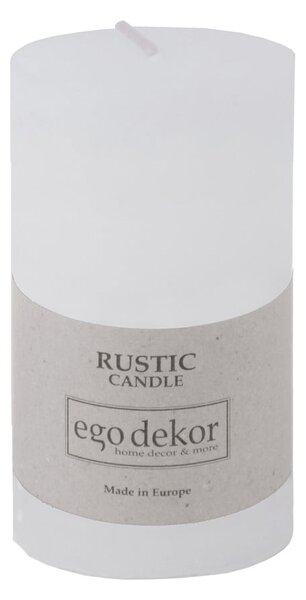 Бяла свещ Rust, време за горене 38 h Rustic - Rustic candles by Ego dekor