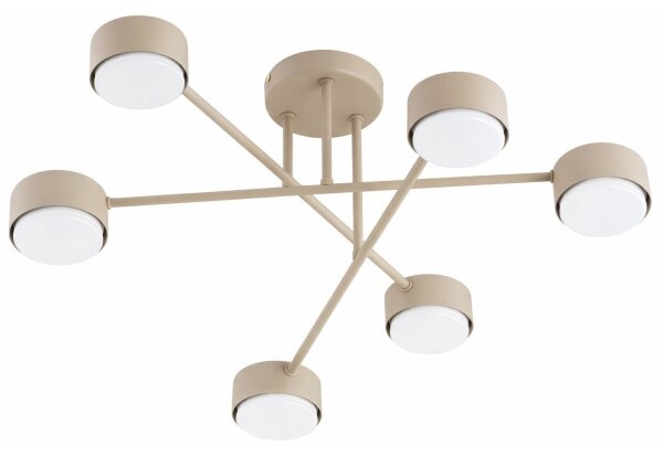 Brilagi - LED полилей за повърхностен монтаж MONO 6xGX53/12W/230V бежов