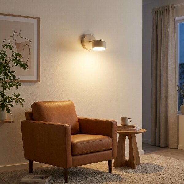 Brilagi - LED стенна лампа MONO 1xGX53/12W/230V бежова