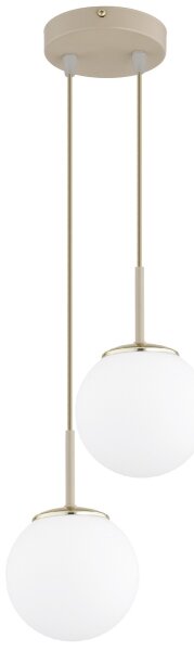 Brilagi - полилей на шнур MILO ECRU 2xE27/60W/230V бежов/златен