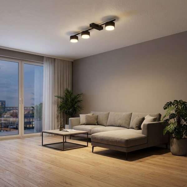 Brilagi - LED точково осветително тяло MONO 3xGX53/12W/230V черно