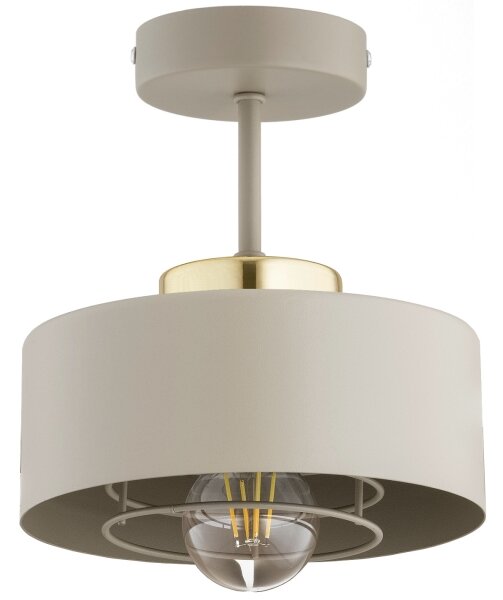 Brilagi - Плафониера SPRING 1xE27/60W/230V бежова/златна