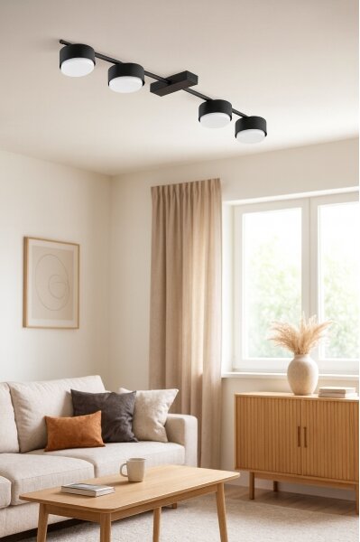 Brilagi - LED точково осветително тяло MONO 4xGX53/12W/230V, черно