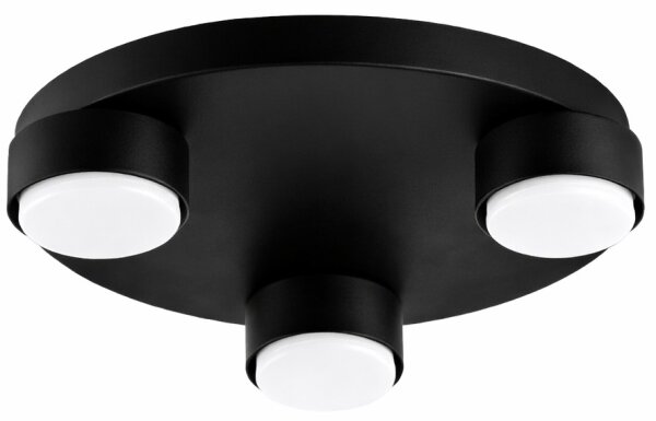 Brilagi - LED плафон MONO 3xGX53/12W/230V Ø 30 см черен
