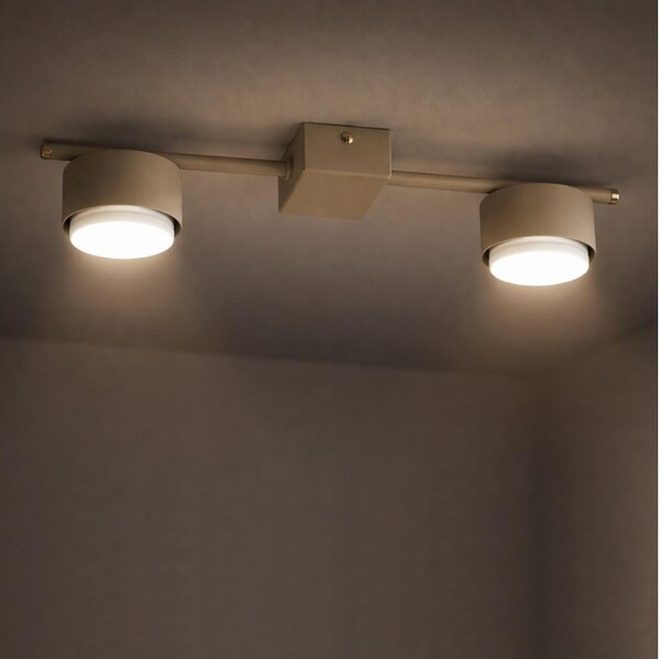 Brilagi - LED точково осветително тяло MONO 2xGX53/12W/230V бежово