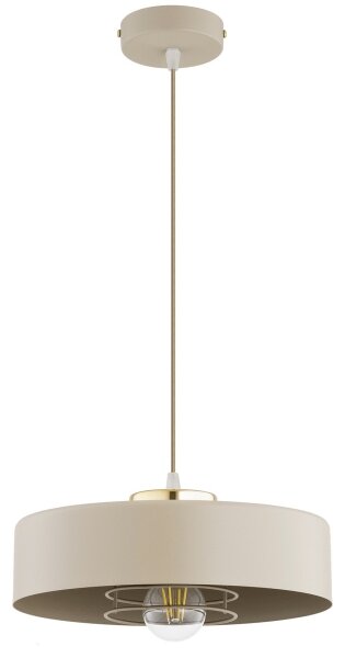 Brilagi - Полилей на кабел SPRING 1xE27/60W/230V pr. 30 cm бежово/златно
