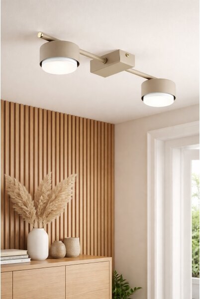 Brilagi - LED точково осветително тяло MONO 2xGX53/12W/230V бежово