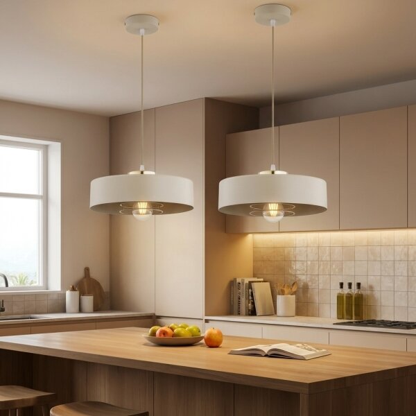 Brilagi - Полилей на кабел SPRING 1xE27/60W/230V pr. 30 cm бежово/златно