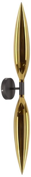 Стенна лампа NORDIC 2xG9/5W/230V черна/златна