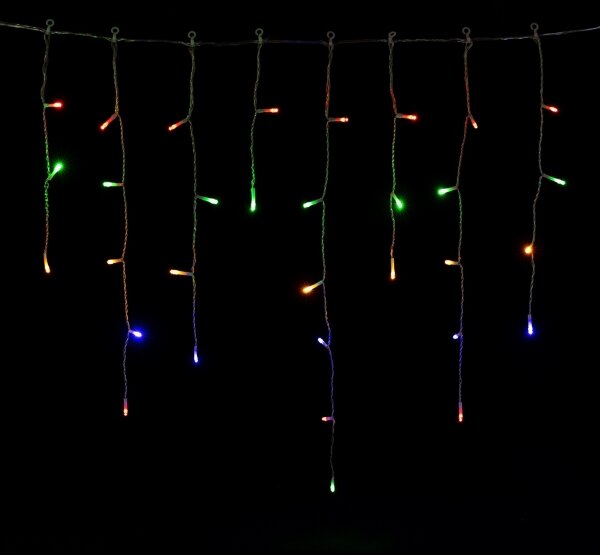 Aigostar - LED външен коледен гирлянд 300xLED/8 режима, 3xAA, 18 x 0,6 m, IP44, многоцветен
