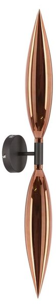 Стенна лампа NORDIC 2xG9/5W/230V черна/медна