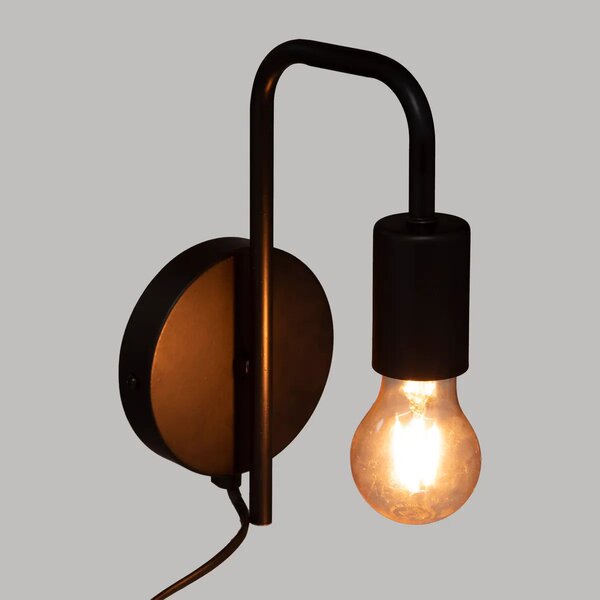 Лампа за стена atmosphera Keli, 17 cm - Черен