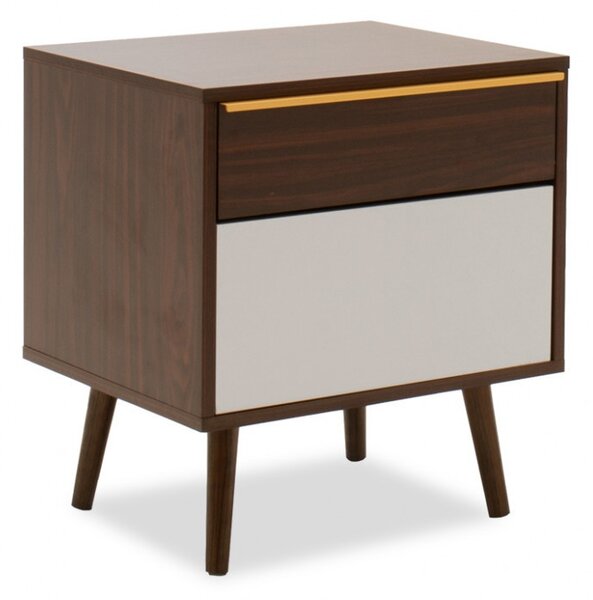 Нощно шкафче Настия Тъмен орех 48x39x53 см