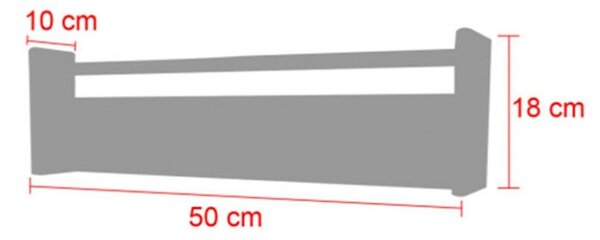 Закачалка Дориан естествено-синя 50x10x18см