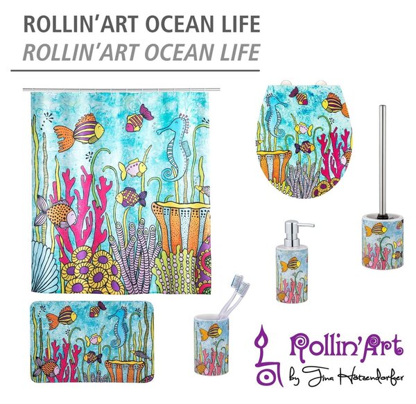 Керамична чаша за четки за зъби Rollin'Art Ocean Life – Wenko