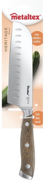 Нож Santoku от неръждаема стомана Heritage - Metaltex