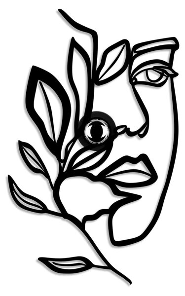 Аплика Flower Faced с черен абажур