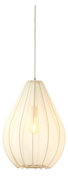 Бежово висящо осветително тяло с текстилен абажур ø 38 cm Itela – Light & Living